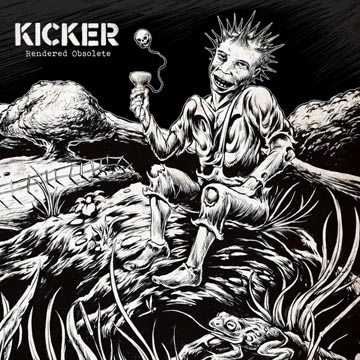KICKER "Rendered Obsolete" LP (Tank Crimes) Black/White Vinyl